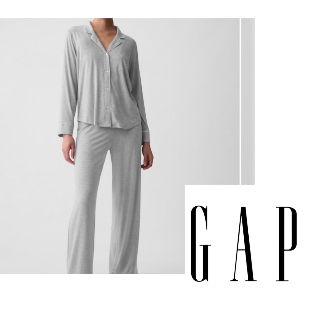 GAP Softest Modal Women's XL Soft Gray Pajama Set NWT - Picture 16 of 16